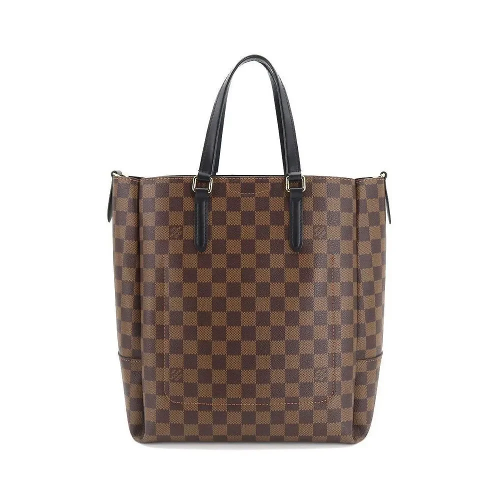 Louis Vuitton Damier Belmont NV MM Shoulder Bag Ebene Noir